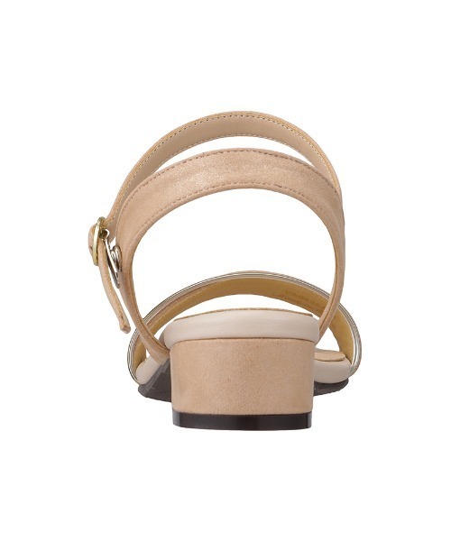 vanitybeauty（バニティービューティー）の「【vanitybeauty】<2021SS>ゴールドラインストラップサンダル（サンダル・レディース・ブラック/グリーン/ベージュ・LL/S/M/L）」の10枚目の写真