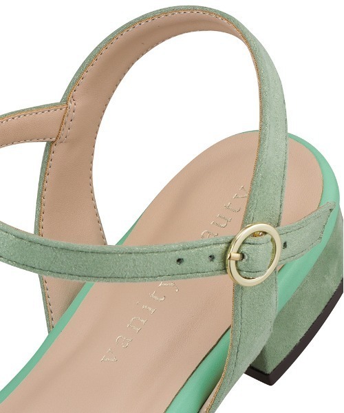 vanitybeauty（バニティービューティー）の「【vanitybeauty】<2021SS>ゴールドラインストラップサンダル（サンダル・レディース・ブラック/グリーン/ベージュ・LL/S/M/L）」の17枚目の写真