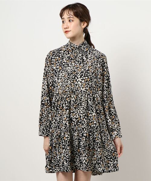 モノトーンレオパードミニワンピース ワンピース Frunco フランコ のファッション通販 Zozotown