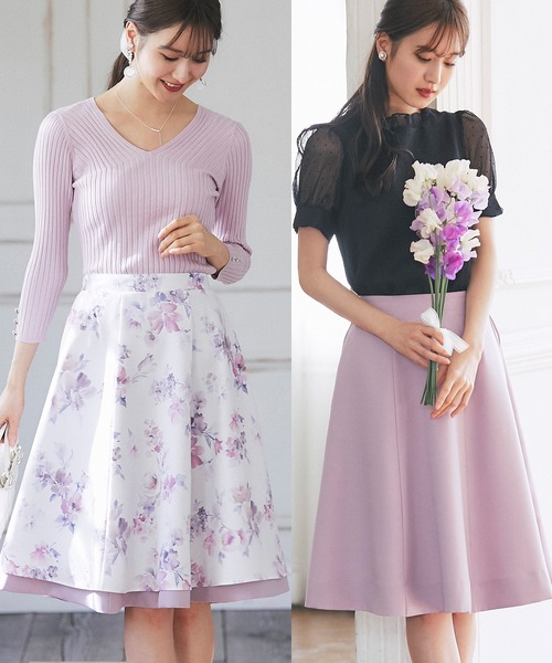 tocco closet（トッコ クローゼット）の「フラワープリント×無地