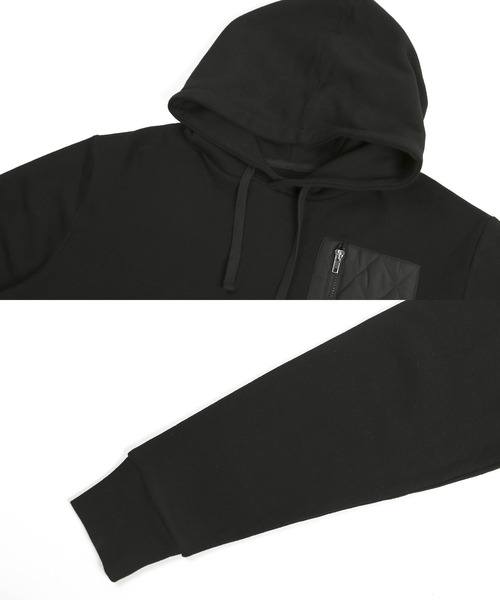 Shop ジギーズショップ のファッション パーカー パーカー Jiggys プルオーバー トップス セール Jiggys パーカー キルティング切り替え