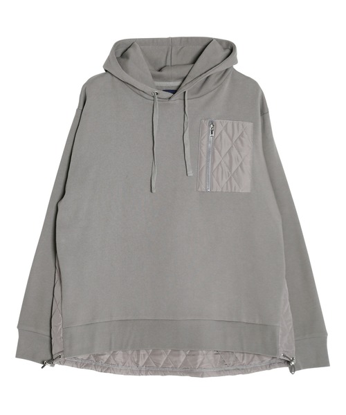 Shop ジギーズショップ のファッション パーカー パーカー Jiggys プルオーバー トップス セール Jiggys パーカー キルティング切り替え