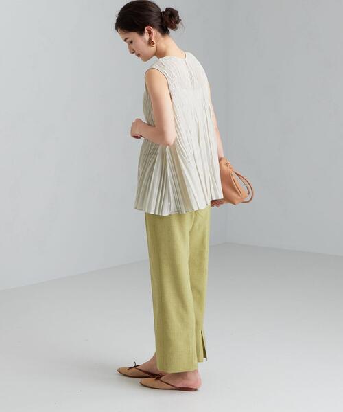 green label relaxing（グリーンレーベルリラクシング）の「FFC リンクルプリーツ 2WAY ブラウス（シャツ/ブラウス・レディース・ベージュ/ナチュラル/ライラック・FREE）」の19枚目の写真