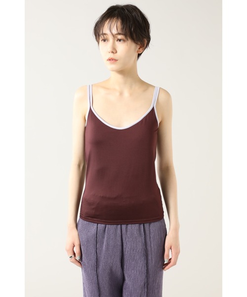 CREOLME(クレオルム)の「(CREOLME)バイカラーカップ付きキャミソール(キャミソール・レディース・イエロー/ワインレッド・ONE SIZE)」の6枚目の写真