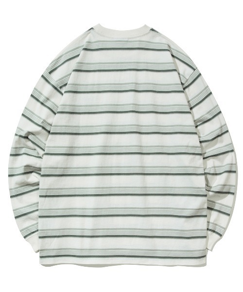 [COVERNAT]ストライプ ロングスリーブ COVERNAT】STRIPE OVER-FIT LONG SLEEVE / カバーナット