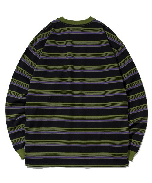 [COVERNAT]ストライプ ロングスリーブ COVERNAT】STRIPE OVER-FIT LONG SLEEVE / カバーナット