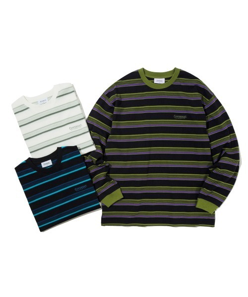 [COVERNAT]ストライプ ロングスリーブ COVERNAT】STRIPE OVER-FIT LONG SLEEVE / カバーナット