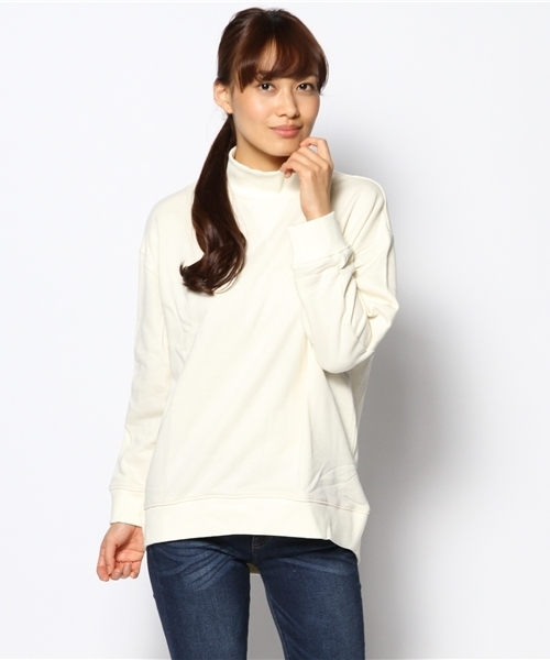 CIAOPANIC（チャオパニック）の「【Ciaopanic】オーバーサイズタートルNC（Tシャツ/カットソー・レディース・カーキ/グレー/イエロー/アイボリー・FREE）」の2枚目の写真