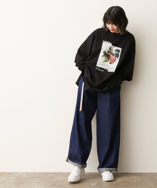 9/5まで値下げ中❕キルティングアップリケビジューTシャツ ZIP FIVE（ジップファイブ）の「【loot box】グラフィックロゴ