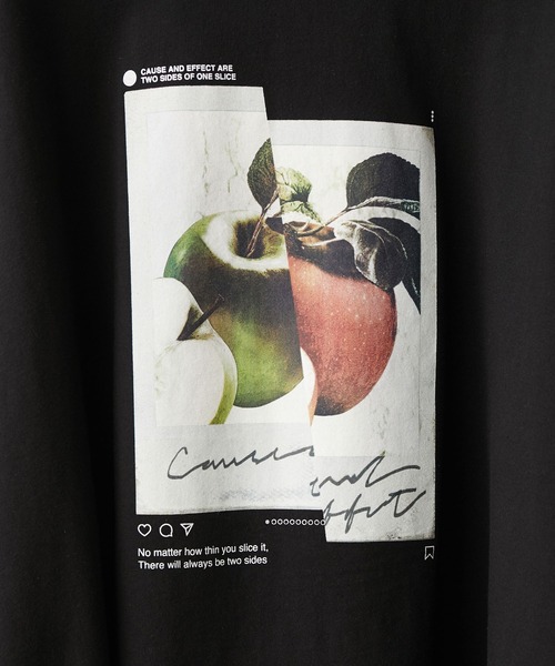 JUNRED(ジュンレッド)の「tai×JUNRed ビックシルエットスラッシュアップルロンT(Tシャツ/カットソー・メンズ・ホワイト/ブラック・S/M/FREE/L)」の13枚目の写真