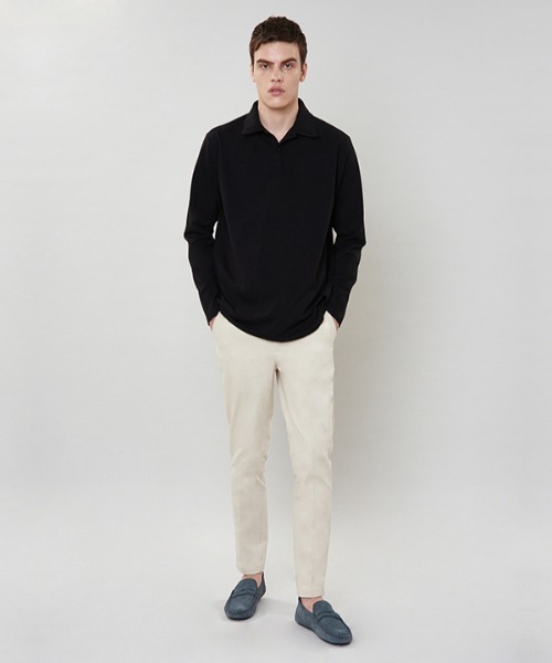 VABEU(バーベウ)の「【VABEU 】ダブルカラー PKシャツ / Double Collar Picket Shirts(ポロシャツ・メンズ・ブラック/ネイビー/アイボリー・LARGE/XX-LARGE)」の17枚目の写真