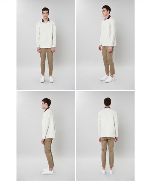 VABEU(バーベウ)の「【VABEU 】ダブルカラー PKシャツ / Double Collar Picket Shirts(ポロシャツ・メンズ・ブラック/ネイビー/アイボリー・LARGE/XX-LARGE)」の16枚目の写真
