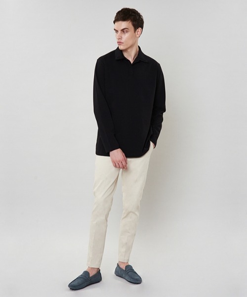 VABEU(バーベウ)の「【VABEU 】ダブルカラー PKシャツ / Double Collar Picket Shirts(ポロシャツ・メンズ・ブラック/ネイビー/アイボリー・LARGE/XX-LARGE)」の19枚目の写真