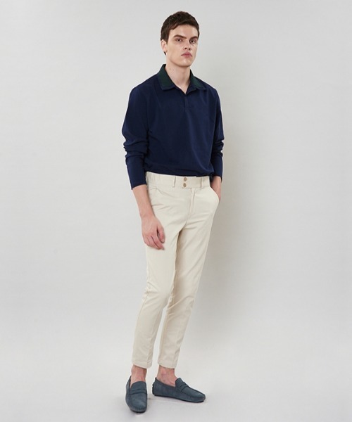 VABEU(バーベウ)の「【VABEU 】ダブルカラー PKシャツ / Double Collar Picket Shirts(ポロシャツ・メンズ・ブラック/ネイビー/アイボリー・LARGE/XX-LARGE)」の15枚目の写真