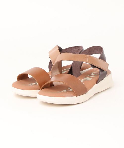 【Oh my Sandals】カラーコンビローヒールサンダル(E12101)
