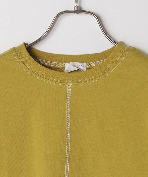 b・ROOM（ビールーム）の「バックロゴプリントビッグ半袖Tシャツ（Tシャツ/カットソー・キッズ・オフホワイト/オリーブ/モスグリーン/パープル・100cm/130cm/120cm/90cm/110cm）」の16枚目の写真