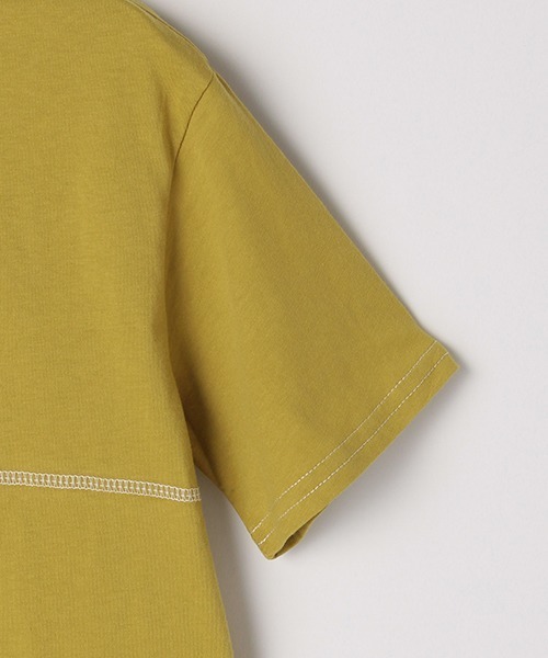 b・ROOM（ビールーム）の「バックロゴプリントビッグ半袖Tシャツ（Tシャツ/カットソー・キッズ・オフホワイト/オリーブ/モスグリーン/パープル・100cm/130cm/120cm/90cm/110cm）」の17枚目の写真