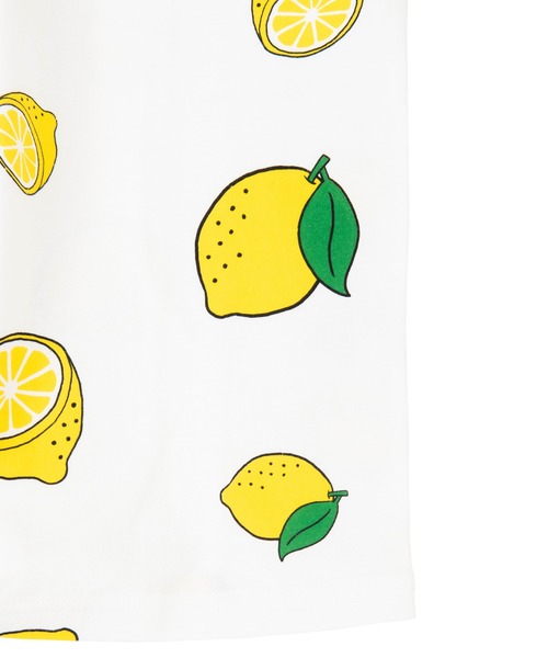PUNYUS（プニュズ）の「フード総柄Ｔシャツ(NINJIN・LEMON・EDAMAME)（Tシャツ/カットソー・レディース・イエロー/オレンジ/グリーン・4/1/3/2）」の12枚目の写真