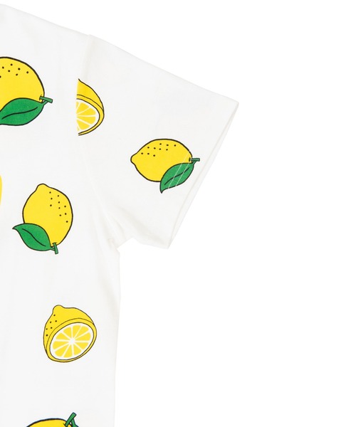 PUNYUS - プニュズ tシャツ フード柄 レモン プニュズ PUNYUS tシャツ フード総柄Tシャツ(NINJIN・LEMON・EDAMAME