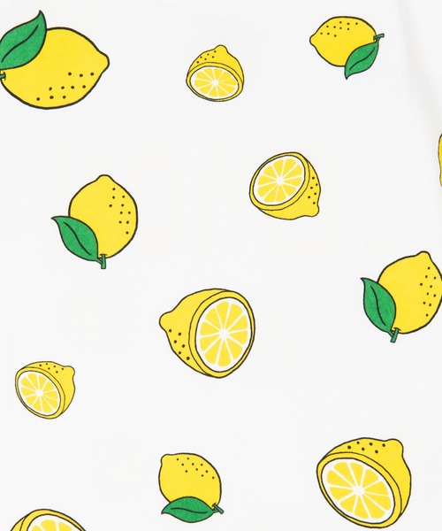 PUNYUS（プニュズ）の「フード総柄Ｔシャツ(NINJIN・LEMON・EDAMAME)（Tシャツ/カットソー・レディース・イエロー/オレンジ/グリーン・4/1/3/2）」の10枚目の写真