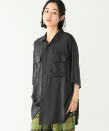 BEAMS BOY | BEAMS BOY / ポリエステル ビッグ オープンカラーシャツ(シャツ/ブラウス)