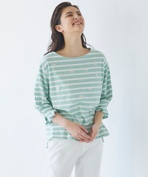 LIPSTAR | 【WEB別注】星柄刺繍ボーダーカットソー(Tシャツ/カットソー)