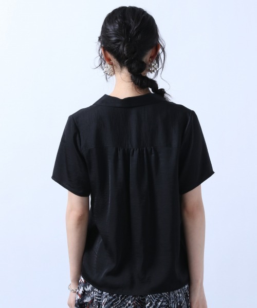 HARE（ハレ）の「ショートカイキンシャツ(HARE)（シャツ/ブラウス・レディース・ブラック/ブラック系その他/グリーン・FREE）」の16枚目の写真