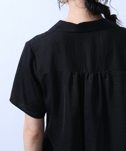 HARE（ハレ）の「ショートカイキンシャツ(HARE)（シャツ/ブラウス・レディース・ブラック/ブラック系その他/グリーン・FREE）」の19枚目の写真