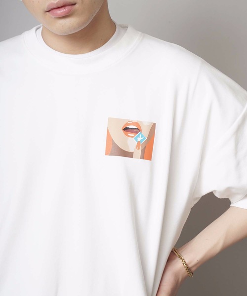 PLAYBOY（プレイボーイ）の「【PLAY BOY/プレイボーイ】スーパービッグシルエットプリントTシャツ バックプリント（Tシャツ/カットソー・メンズ・ブラック/ブラック系その他/ホワイト系その他/ホワイト・MEDIUM/LARGE）」の22枚目の写真