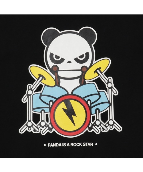 HIPANDA（ハイパンダ）の「HIPANDA ハイパンダ メンズ ドラムス・プリント 半袖Tシャツ（Tシャツ/カットソー・メンズ・ブラック/ホワイト・X-LARGE/XX-LARGE/MEDIUM/SMALL/LARGE）」の10枚目の写真