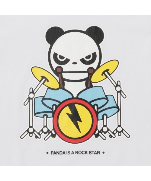 HIPANDA（ハイパンダ）の「HIPANDA ハイパンダ メンズ ドラムス・プリント 半袖Tシャツ（Tシャツ/カットソー・メンズ・ブラック/ホワイト・X-LARGE/XX-LARGE/MEDIUM/SMALL/LARGE）」の7枚目の写真