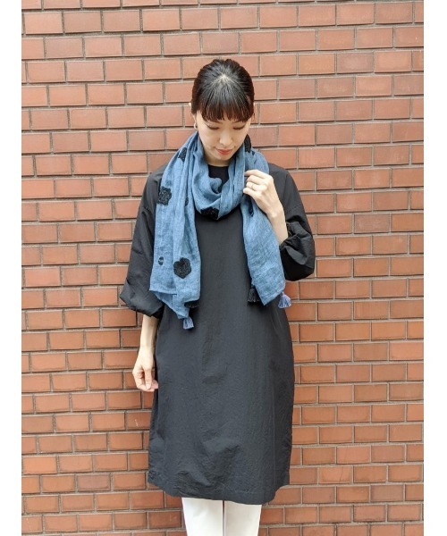 BEARDSLEY（ビアズリー）の「《CITRUS》ストール（ストール/ショール・レディース・ネイビー/ホワイト・FREE）」の18枚目の写真