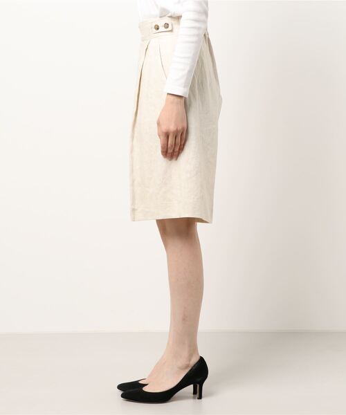 Te chichi CLASSIC（テチチクラシック）の「フレンチリネンショートパンツ（その他パンツ・レディース・ブラウン/カーキ/キナリ・MEDIUM/SMALL）」の5枚目の写真