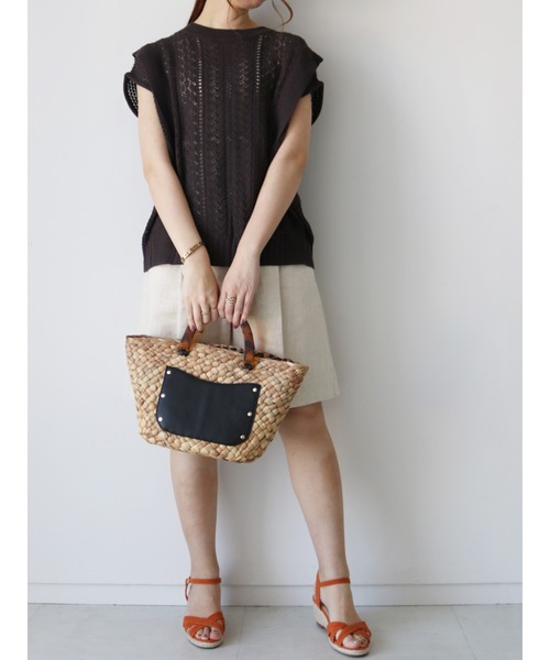 Te chichi CLASSIC（テチチクラシック）の「フレンチリネンショートパンツ（その他パンツ・レディース・ブラウン/カーキ/キナリ・MEDIUM/SMALL）」の20枚目の写真