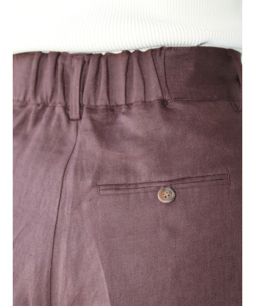 Te chichi CLASSIC（テチチクラシック）の「フレンチリネンショートパンツ（その他パンツ・レディース・ブラウン/カーキ/キナリ・MEDIUM/SMALL）」の8枚目の写真
