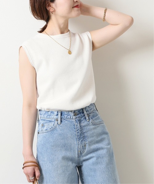 Spick & Span（スピックアンドスパン）の「【YURIE A.× Spick & Span】サーマルプルオーバー◆（Tシャツ/カットソー・レディース・ホワイト/スミクロ・FREE）」の21枚目の写真