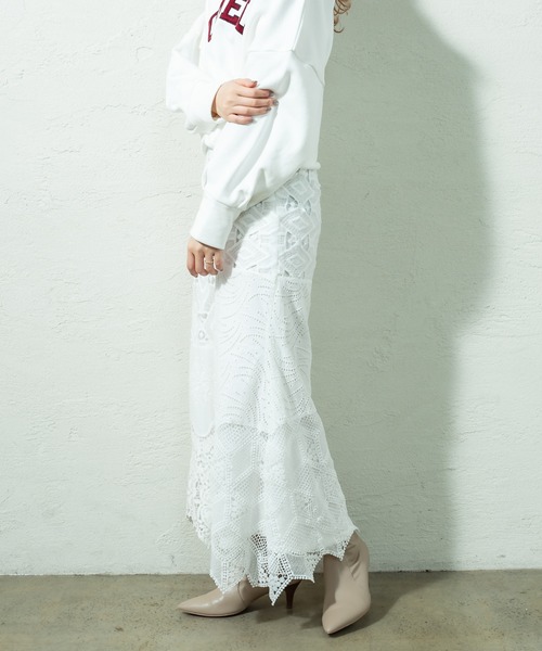 mystic(ミスティック)の「ロングスカート(スカート・レディース・オフホワイト・FREE)」の13枚目の写真