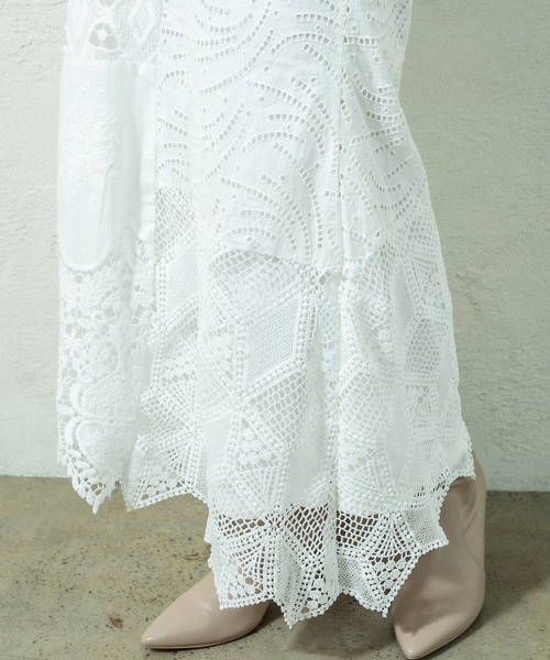 mystic(ミスティック)の「ロングスカート(スカート・レディース・オフホワイト・FREE)」の10枚目の写真