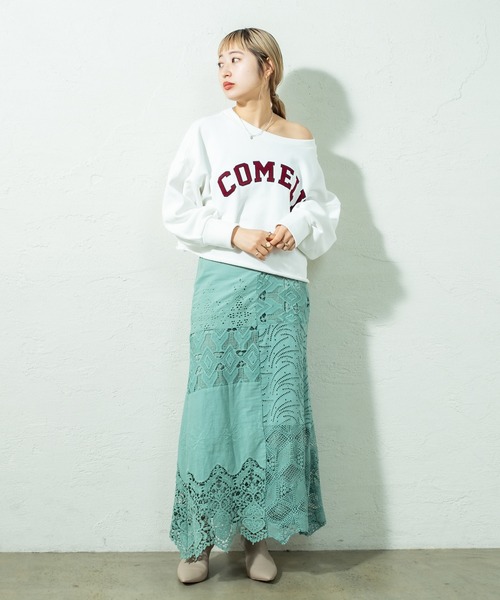 mystic(ミスティック)の「ロングスカート(スカート・レディース・オフホワイト・FREE)」の8枚目の写真