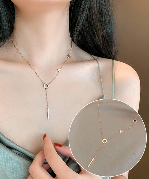 juweel（ユウェル）の「選べるゴールドチェーンネックレス（ネックレス・レディース・H/G/B/J/F/D/I/E/C/A・FREE）」の2枚目の写真