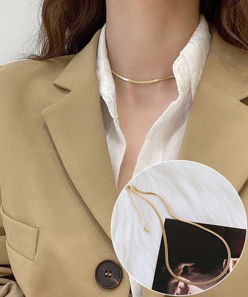 juweel（ユウェル）の「選べるゴールドチェーンネックレス（ネックレス・レディース・H/G/B/J/F/D/I/E/C/A・FREE）」の7枚目の写真