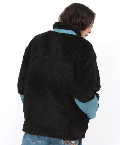 チチカカ（チチカカ）の「【ユニセックス】シャギーボア配色ジャケット（ブルゾン・メンズ・ブラック/オフホワイト・MEDIUM/LARGE）」の15枚目の写真