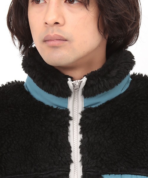 チチカカ（チチカカ）の「【ユニセックス】シャギーボア配色ジャケット（ブルゾン・メンズ・ブラック/オフホワイト・MEDIUM/LARGE）」の16枚目の写真