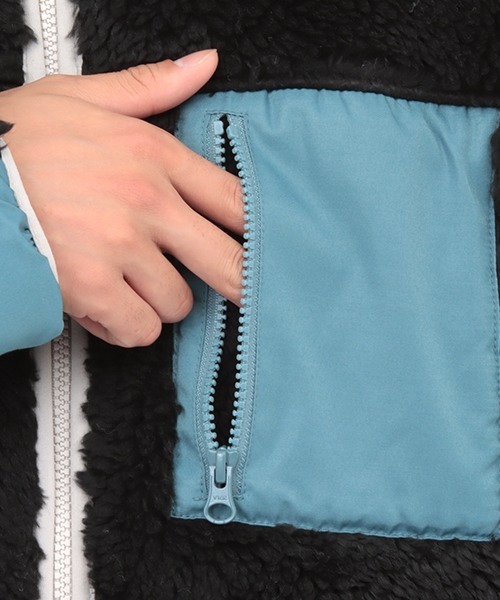 チチカカ（チチカカ）の「【ユニセックス】シャギーボア配色ジャケット（ブルゾン・メンズ・ブラック/オフホワイト・MEDIUM/LARGE）」の17枚目の写真