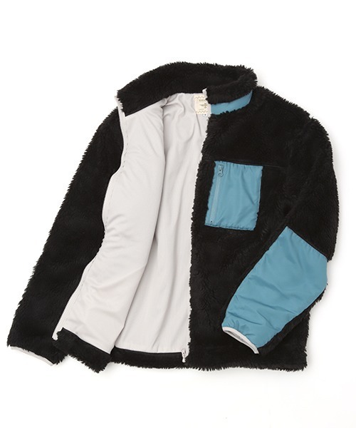 チチカカ（チチカカ）の「【ユニセックス】シャギーボア配色ジャケット（ブルゾン・メンズ・ブラック/オフホワイト・MEDIUM/LARGE）」の20枚目の写真