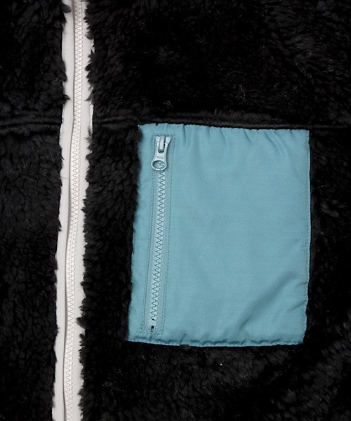 チチカカ（チチカカ）の「【ユニセックス】シャギーボア配色ジャケット（ブルゾン・メンズ・ブラック/オフホワイト・MEDIUM/LARGE）」の22枚目の写真