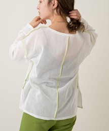 Kastane | メッシュ配色ステッチプルオーバー(Tシャツ/カットソー)