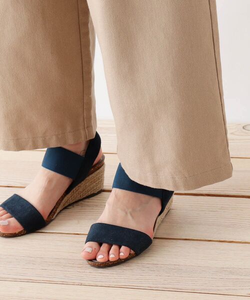 DRESKIP（ドレスキップ）の「◆リネン混ベルトワイドパンツ（その他パンツ・レディース・サンドベージュ/ネイビー/オフホワイト・03/02/04）」の8枚目の写真