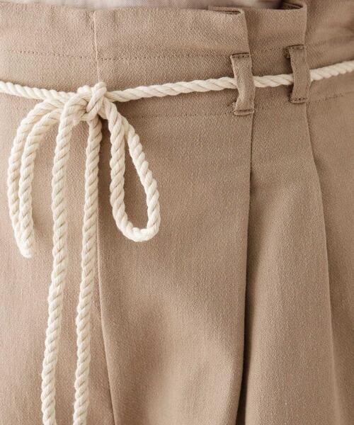 DRESKIP（ドレスキップ）の「◆リネン混ベルトワイドパンツ（その他パンツ・レディース・サンドベージュ/ネイビー/オフホワイト・03/02/04）」の9枚目の写真