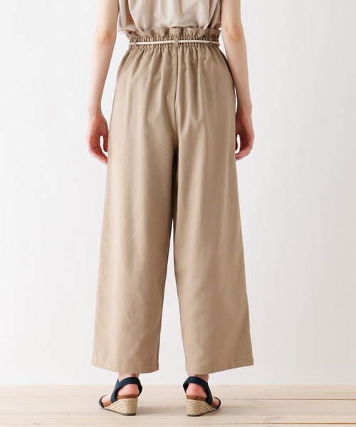 DRESKIP（ドレスキップ）の「◆リネン混ベルトワイドパンツ（その他パンツ・レディース・サンドベージュ/ネイビー/オフホワイト・03/02/04）」の12枚目の写真